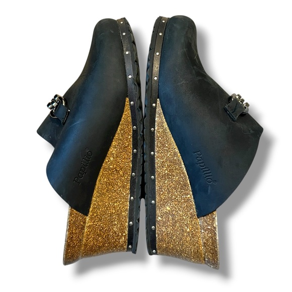 NWOT Birkenstock Papillio Daisy Wedge Clog Black - Picture 4 of 7